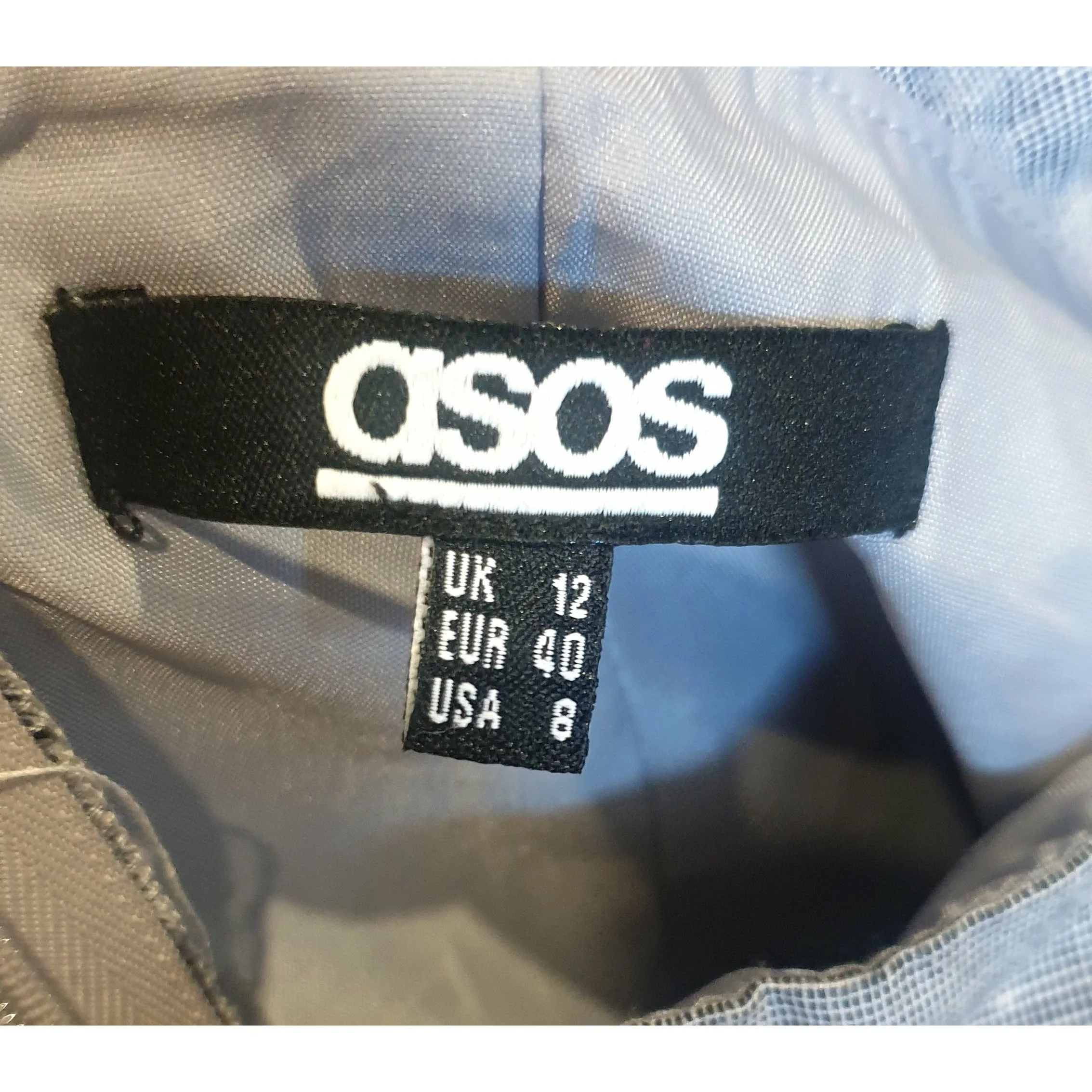 Asos neutral coloured sleeveless dress size 12