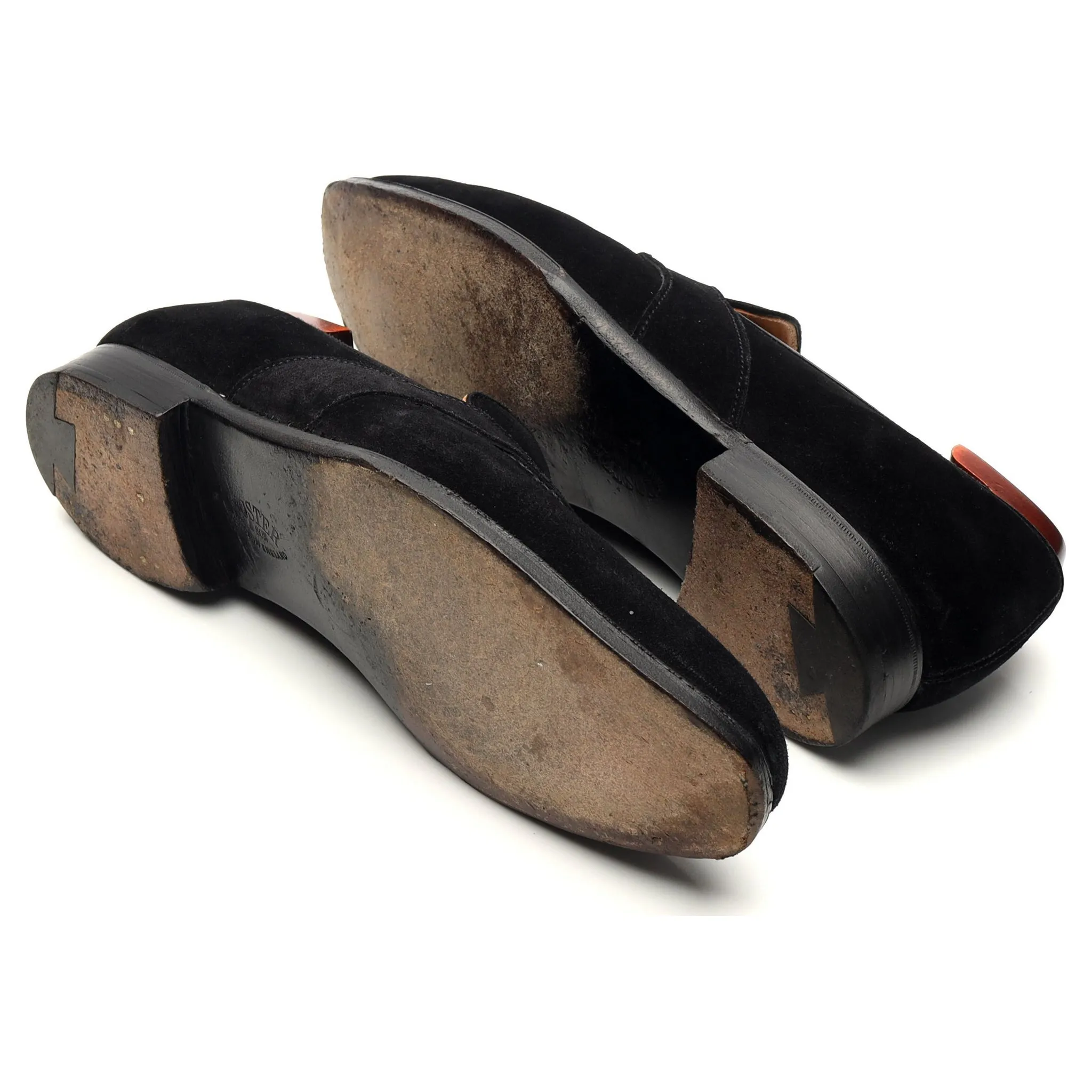 'Aston' Black Suede Loafers UK 7.5 E
