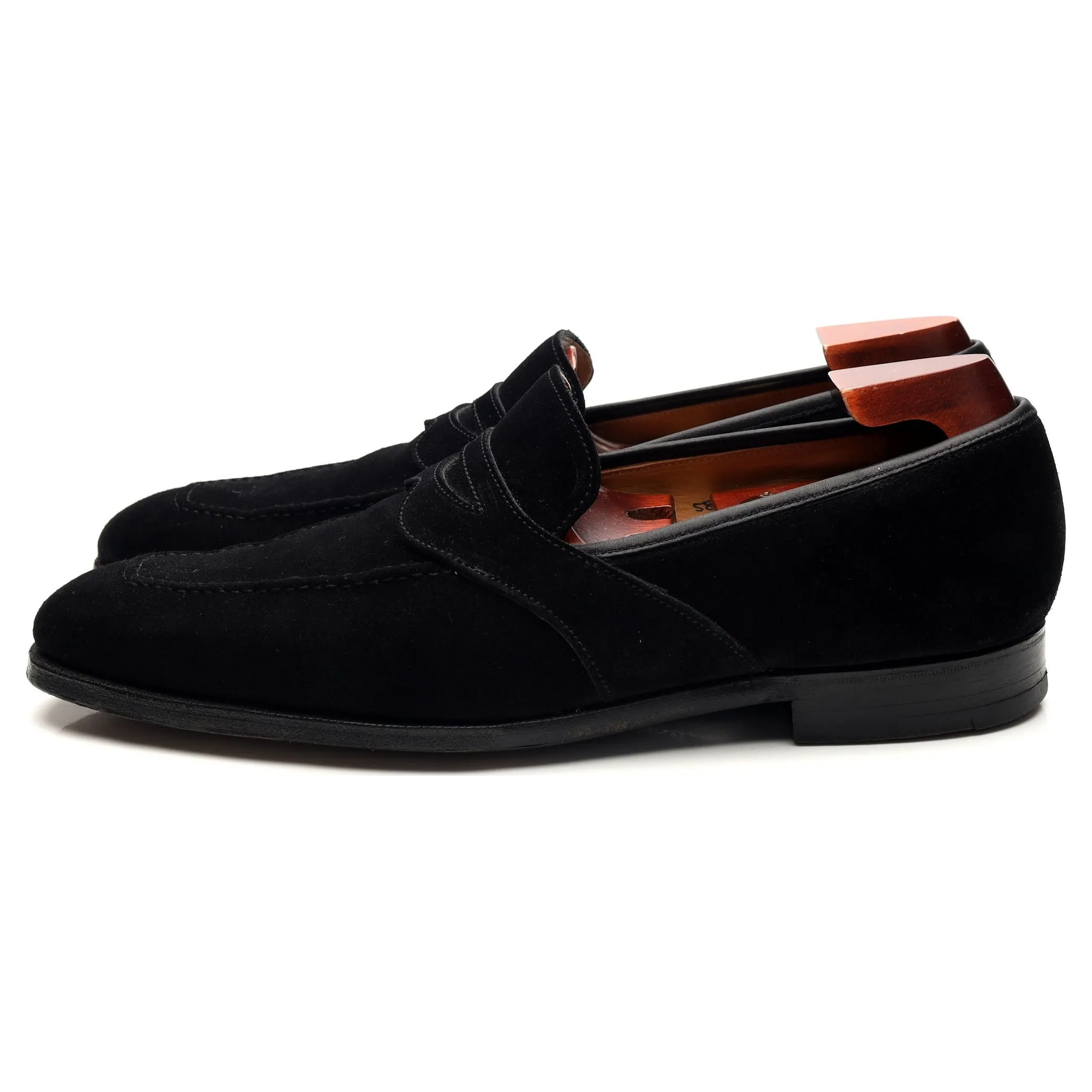 'Aston' Black Suede Loafers UK 7.5 E