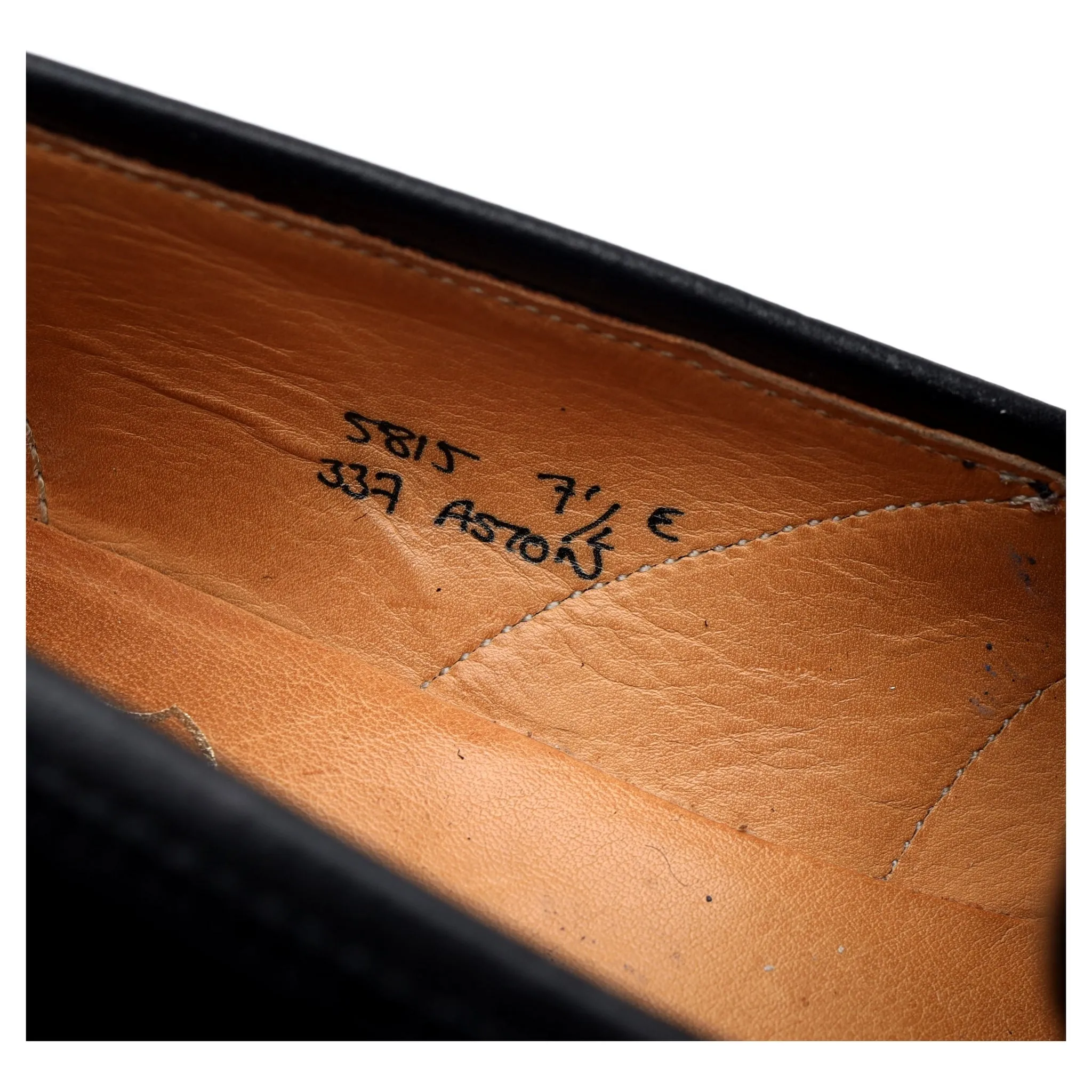 'Aston' Black Suede Loafers UK 7.5 E