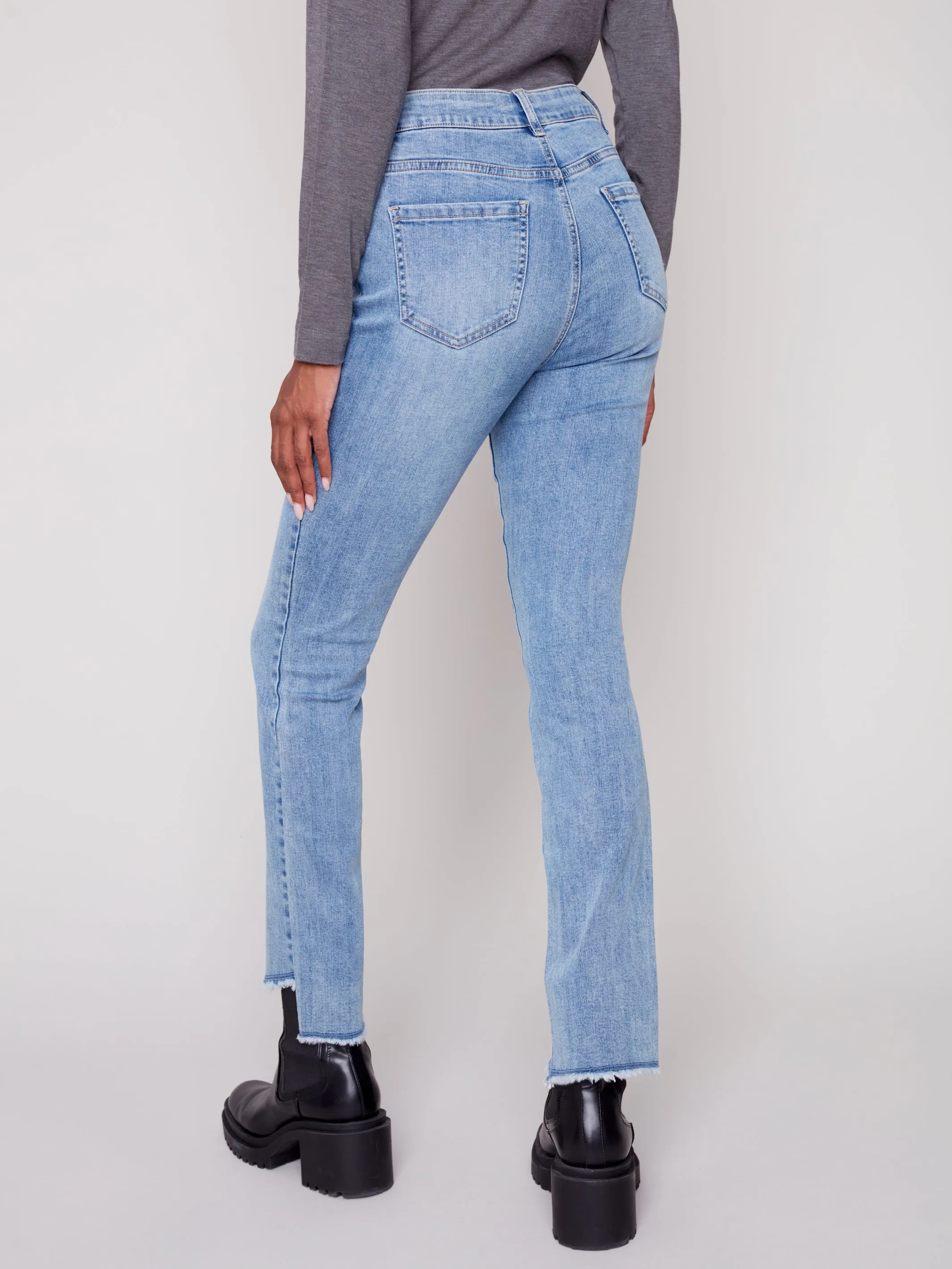 Asymmetrical Denim Flare