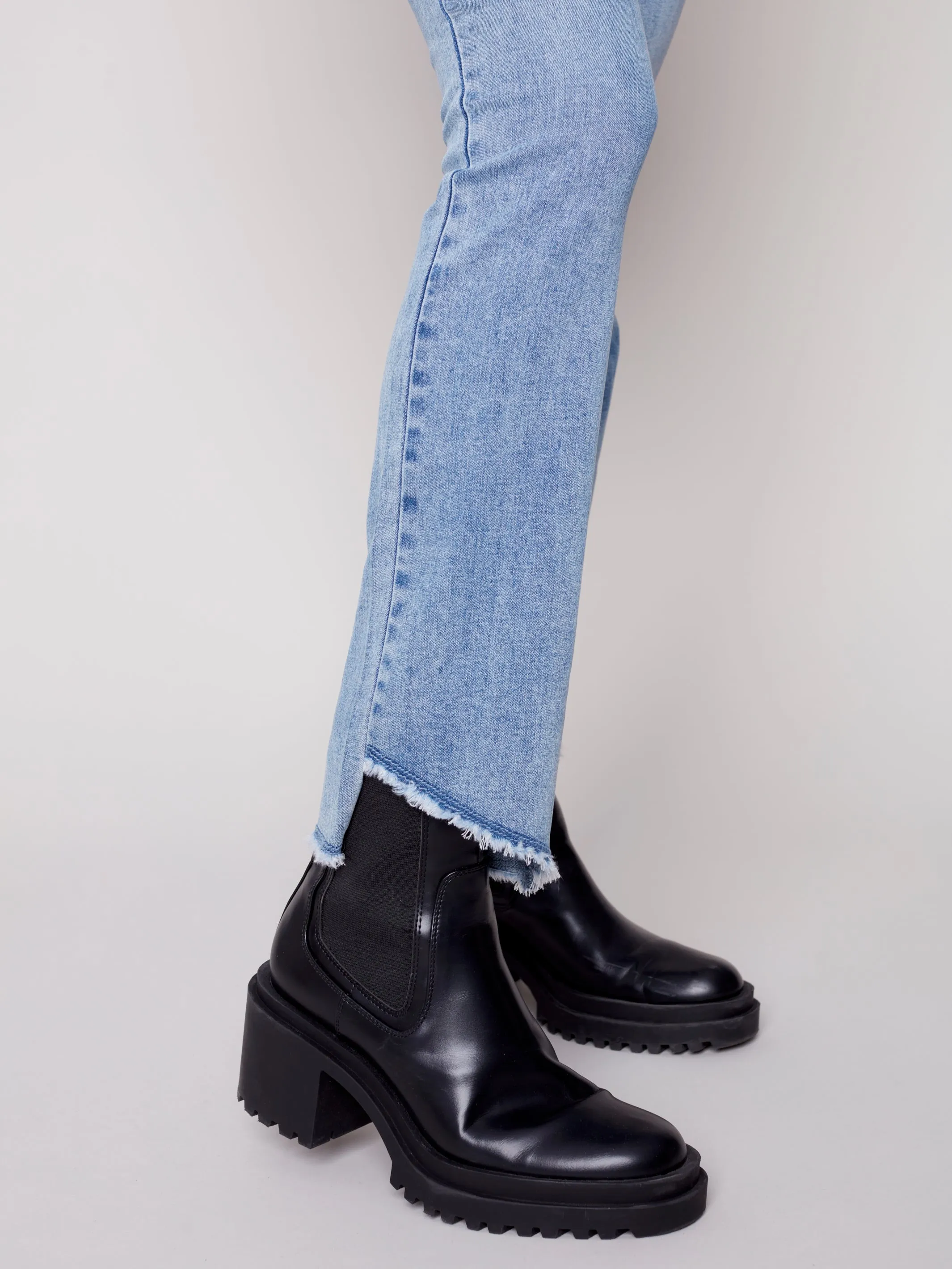 Asymmetrical Denim Flare
