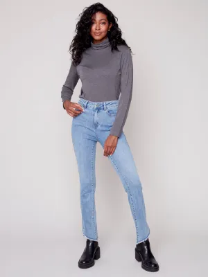 Asymmetrical Denim Flare