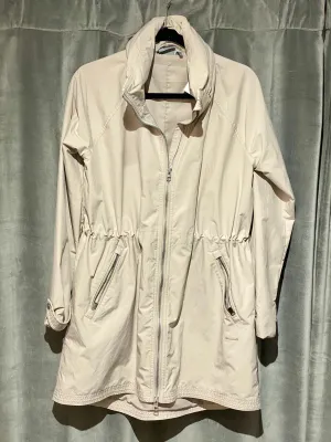Athleta Beige Cinched Waist Rain Jacket