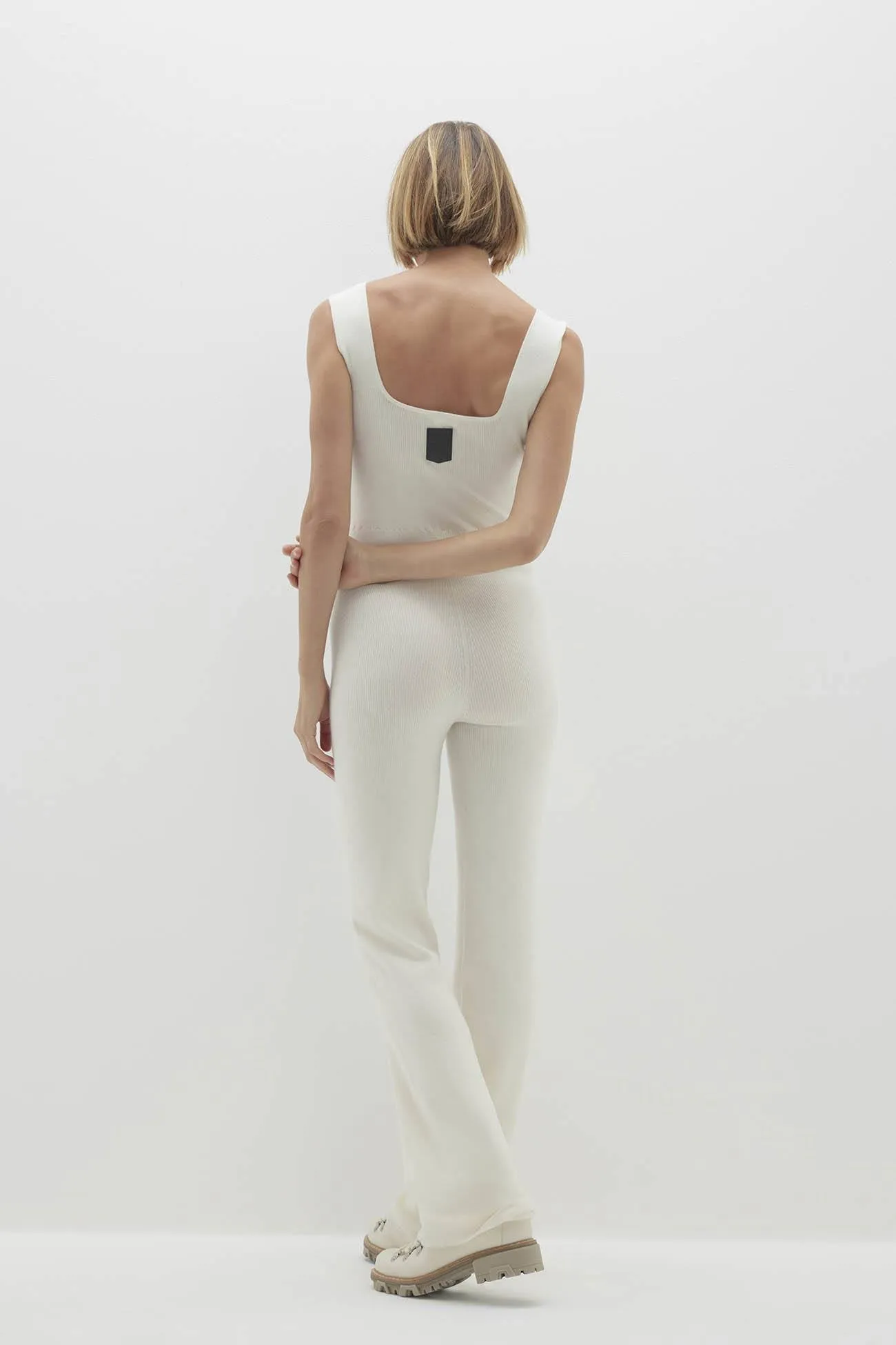 AVAH SLEEVELESS CASHMERE JUMPSUIT