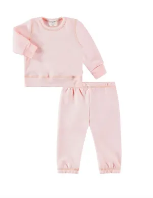 Baby Eco-Fleece Sweatshirt and Sweatpant Loungewear Set