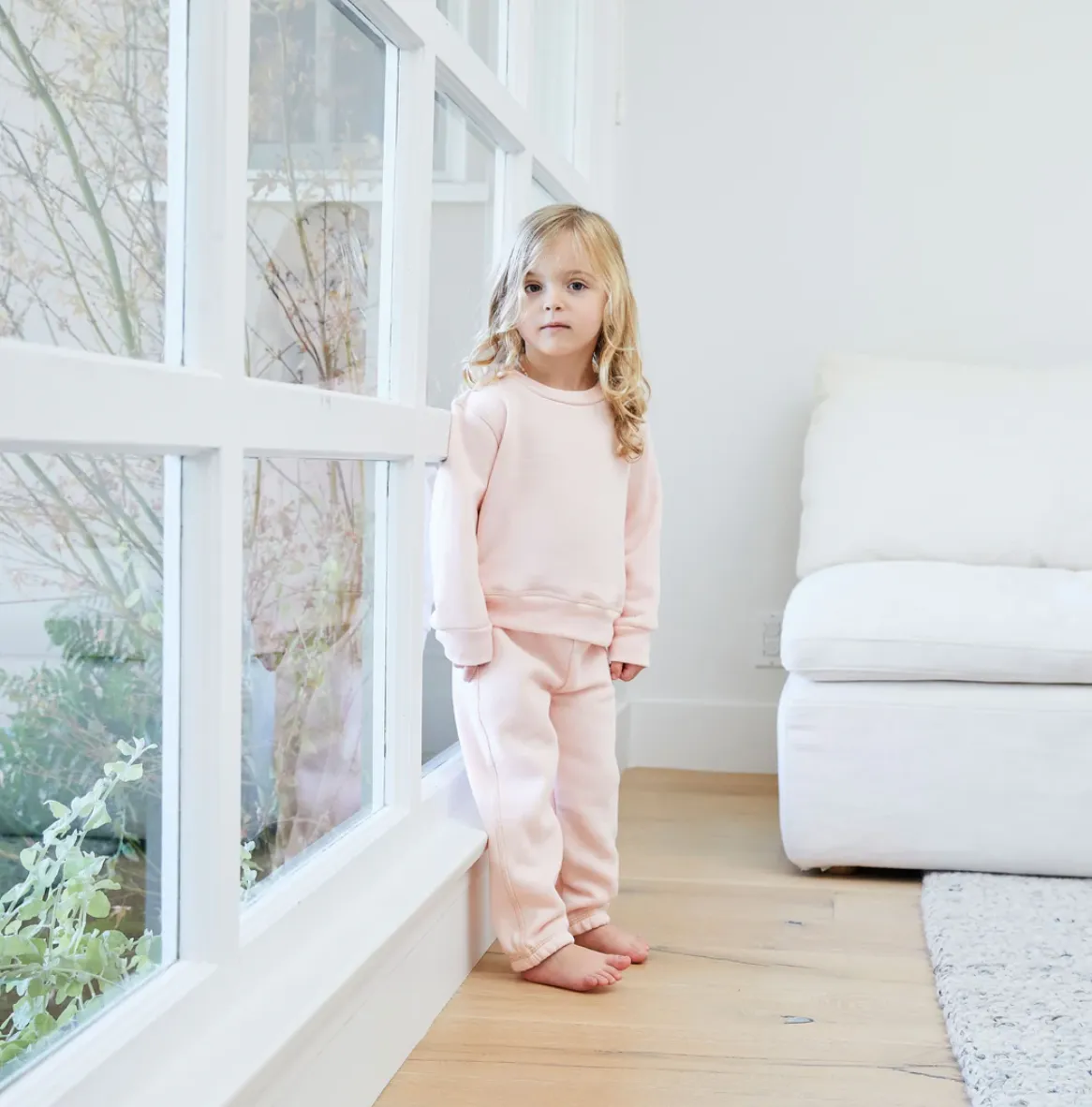 Baby Eco-Fleece Sweatshirt and Sweatpant Loungewear Set