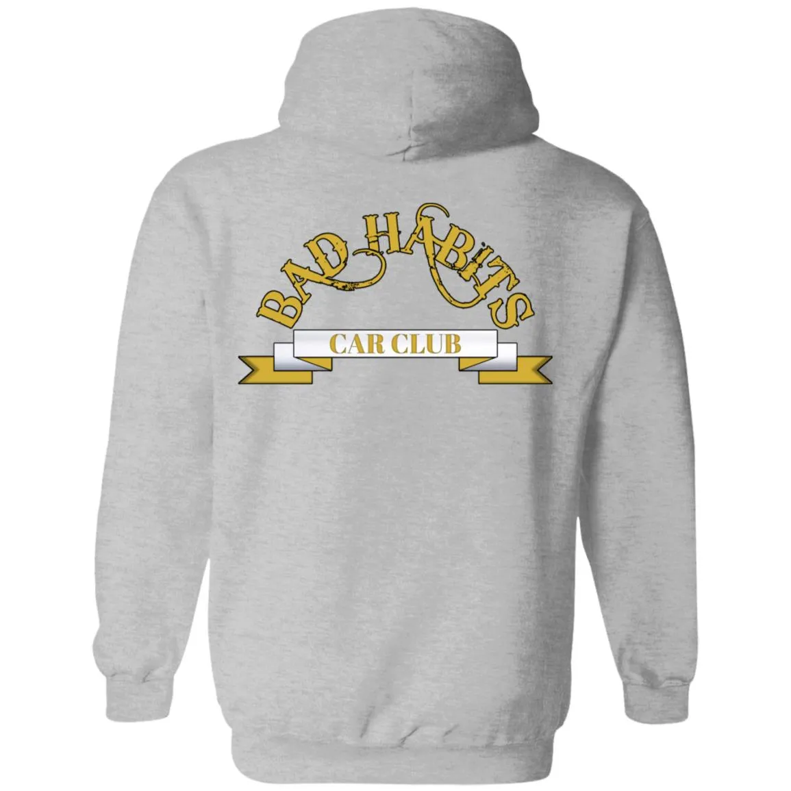 Bad Habits Car Club 2-sided print Z66 Pullover Hoodie