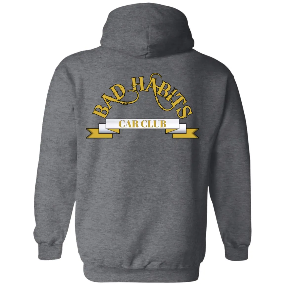 Bad Habits Car Club 2-sided print Z66 Pullover Hoodie