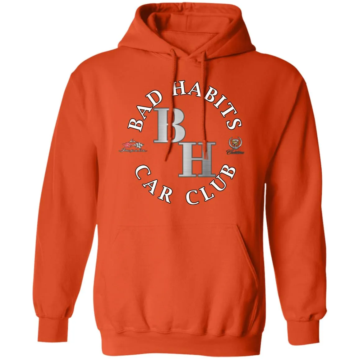 Bad Habits Car Club 2-sided print Z66 Pullover Hoodie