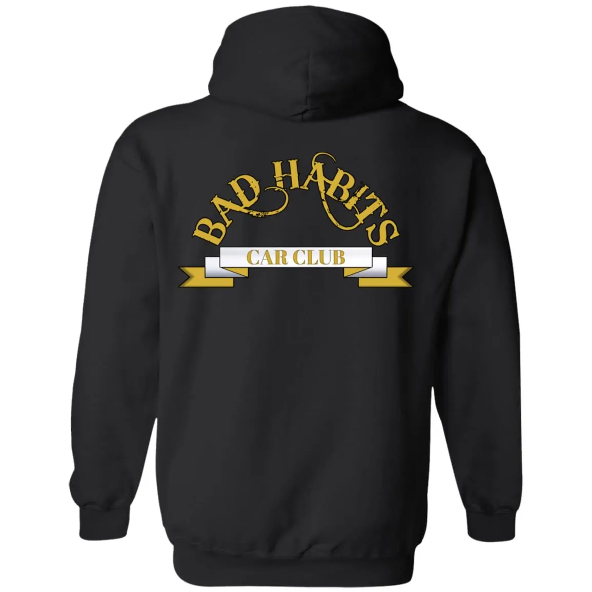 Bad Habits Car Club 2-sided print Z66 Pullover Hoodie