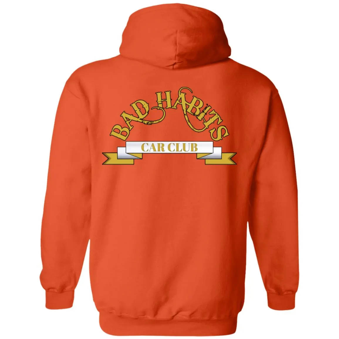 Bad Habits Car Club 2-sided print Z66 Pullover Hoodie