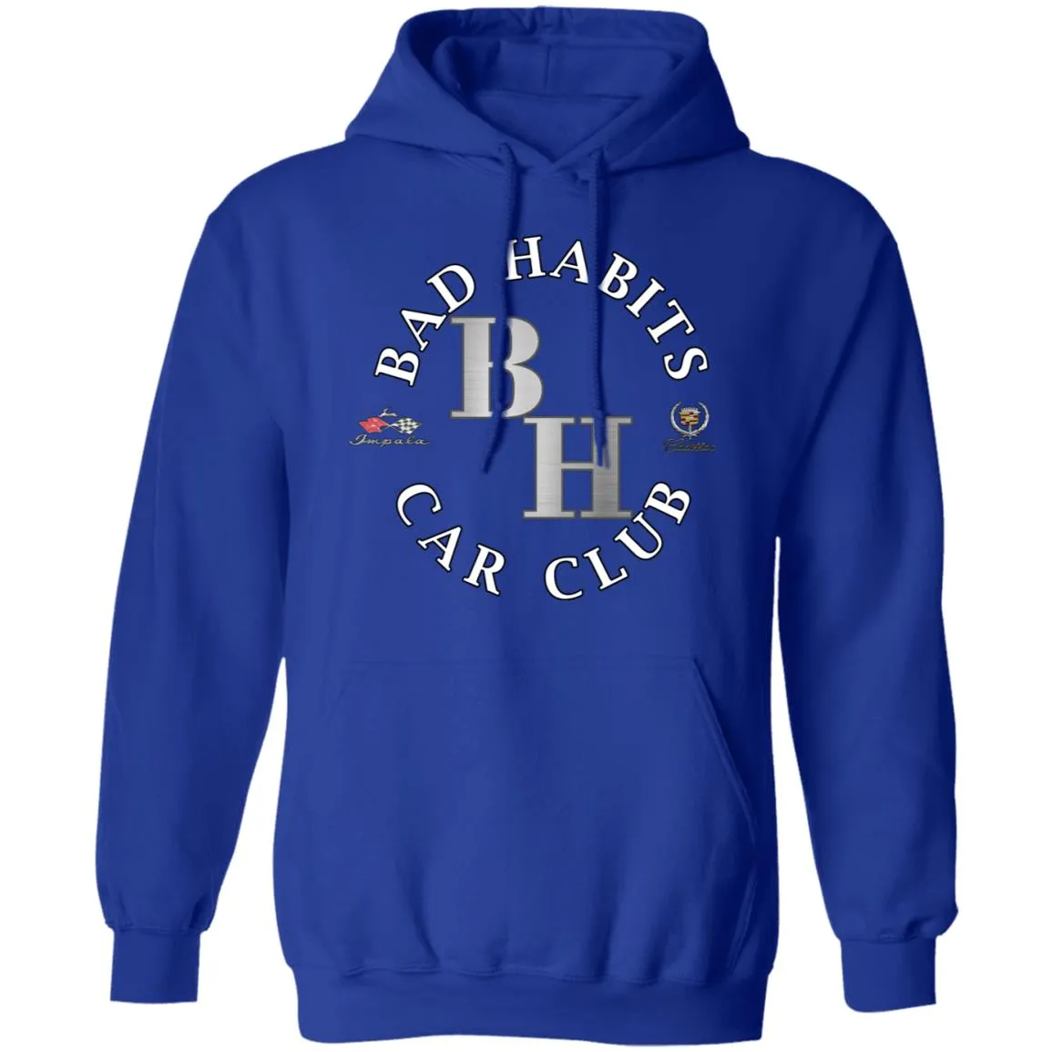 Bad Habits Car Club 2-sided print Z66 Pullover Hoodie