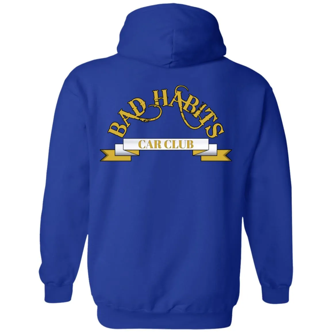 Bad Habits Car Club 2-sided print Z66 Pullover Hoodie