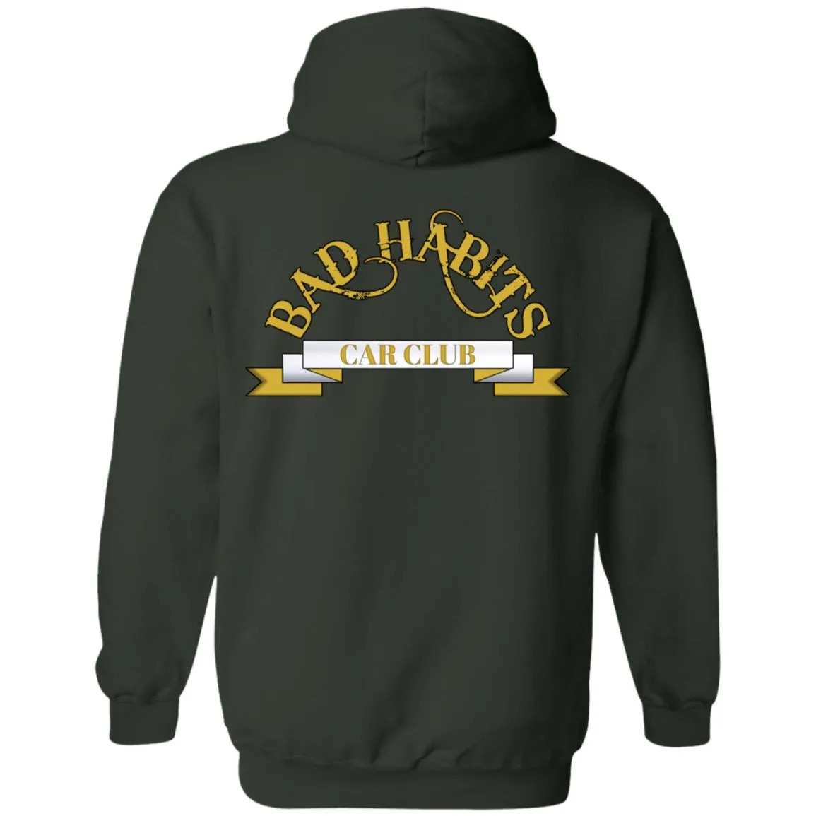 Bad Habits Car Club 2-sided print Z66 Pullover Hoodie