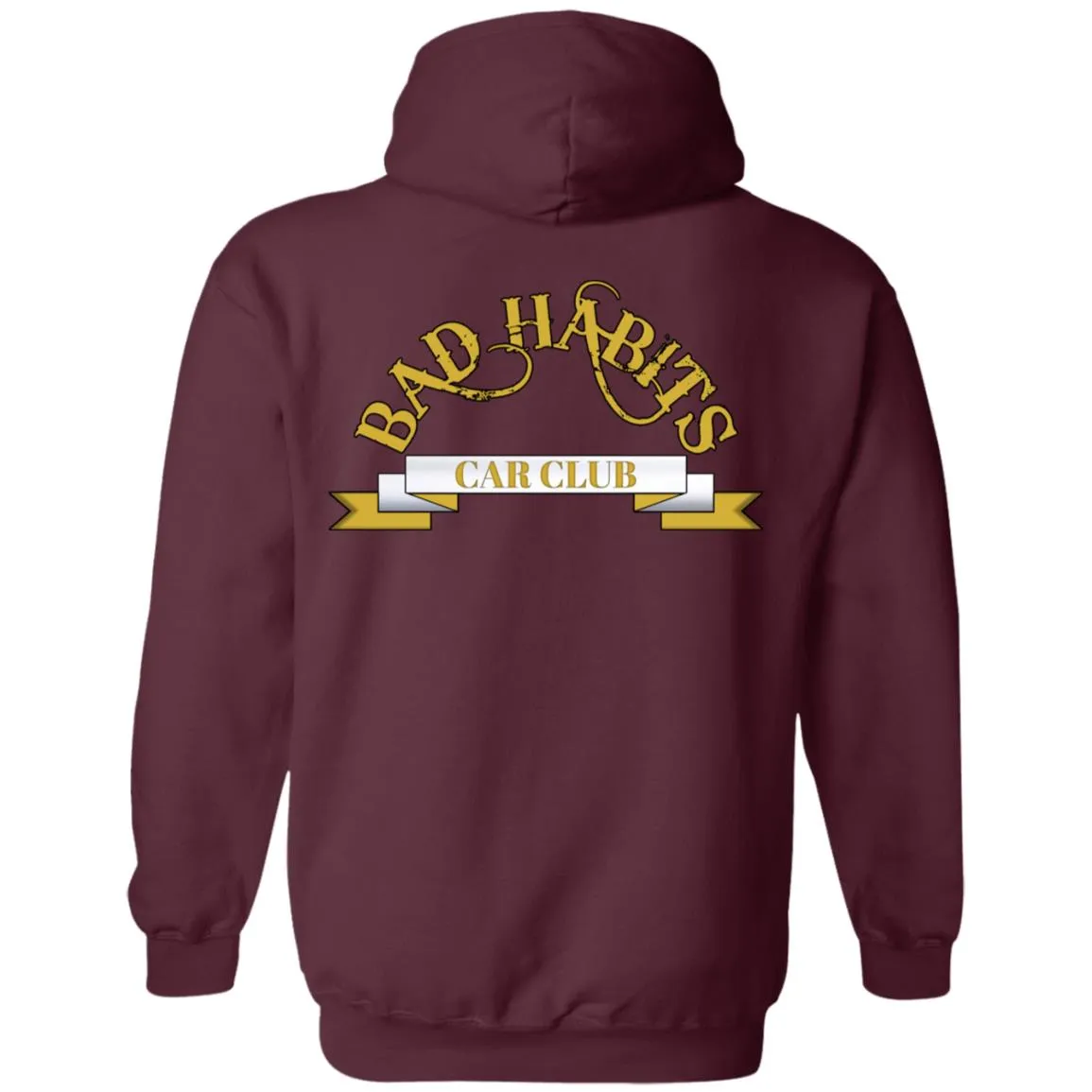Bad Habits Car Club 2-sided print Z66 Pullover Hoodie