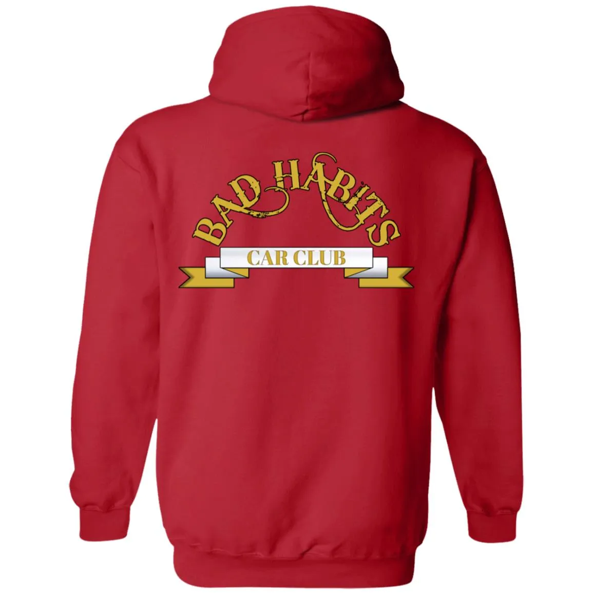 Bad Habits Car Club 2-sided print Z66 Pullover Hoodie