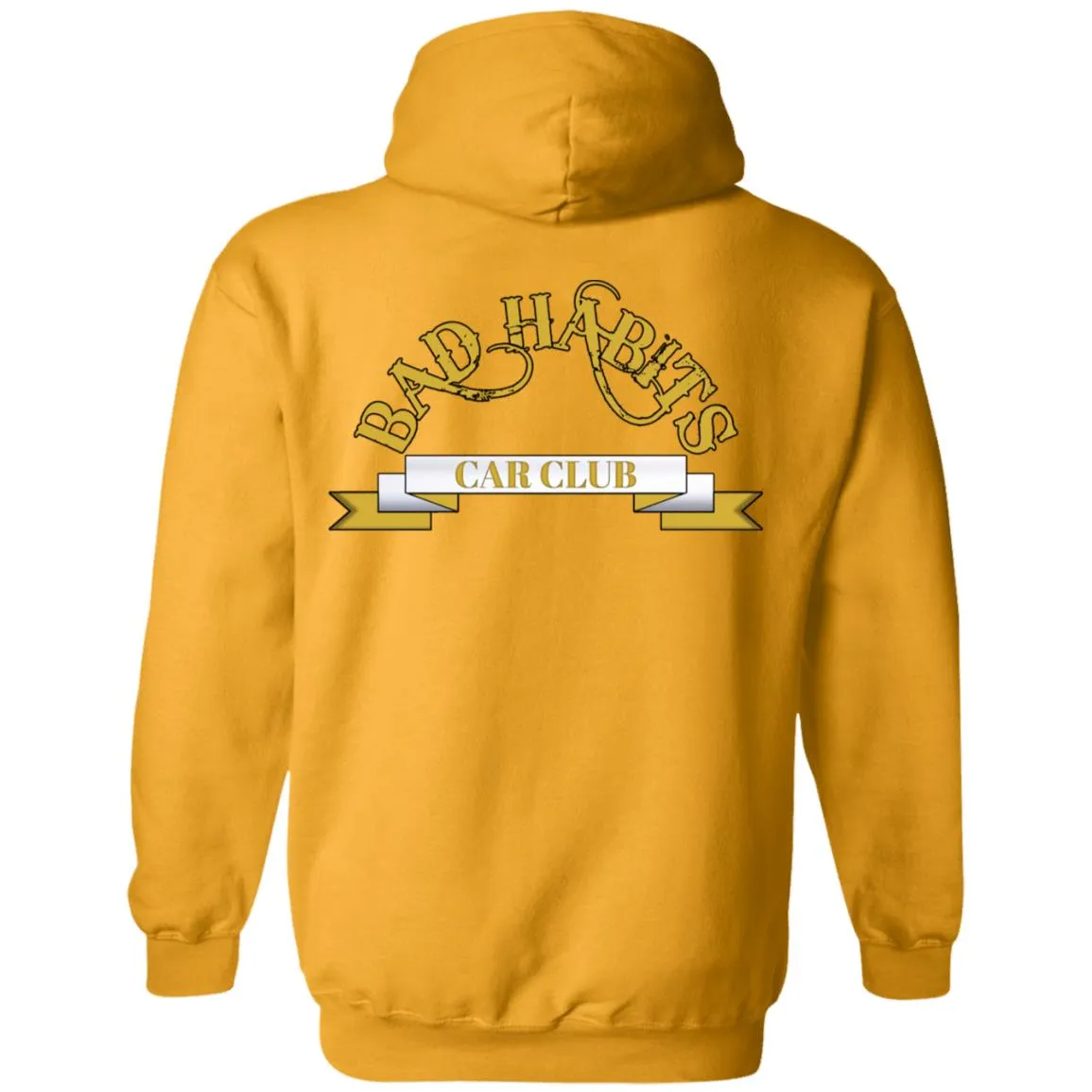 Bad Habits Car Club 2-sided print Z66 Pullover Hoodie
