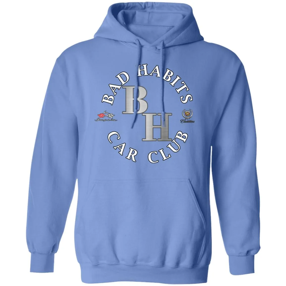 Bad Habits Car Club 2-sided print Z66 Pullover Hoodie