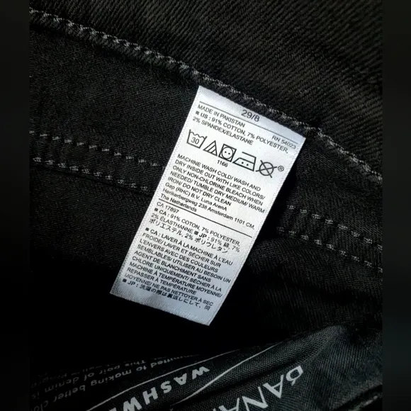 Banana Republic Size 8/29 Mid-Rise SLIMMING Skinny Black Jeans MSRP $109
