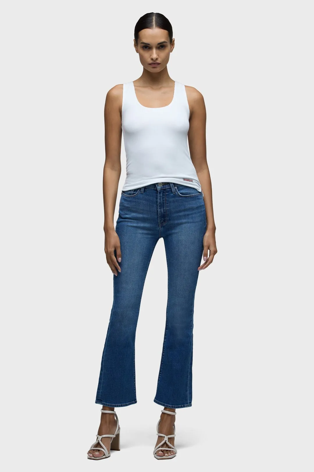 Barbara high rise bootcut crop