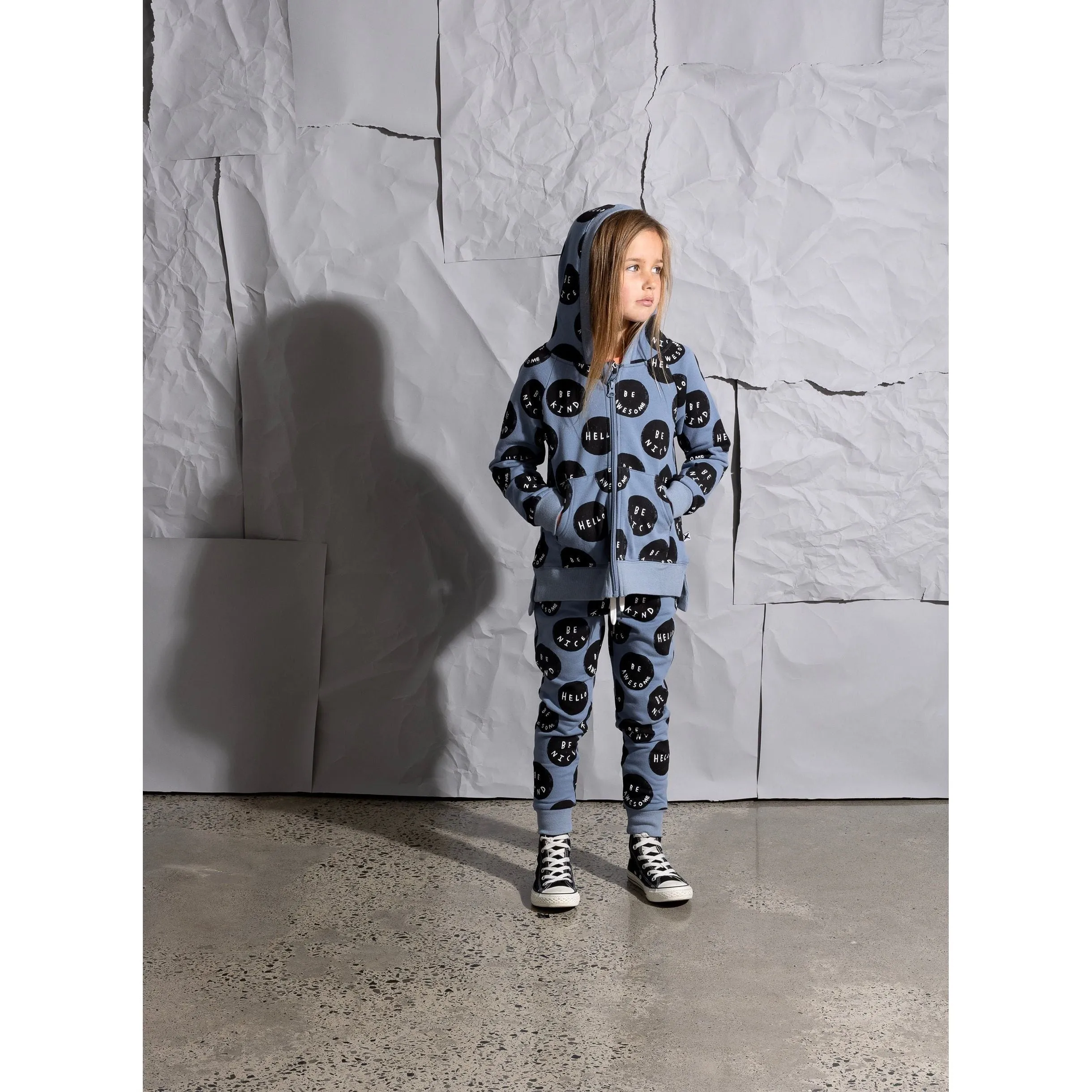 Be Things Furry Zip Up - Cornflower