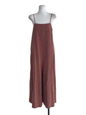 Bean Paste Brown Wide Leg Jumpsuit OSN