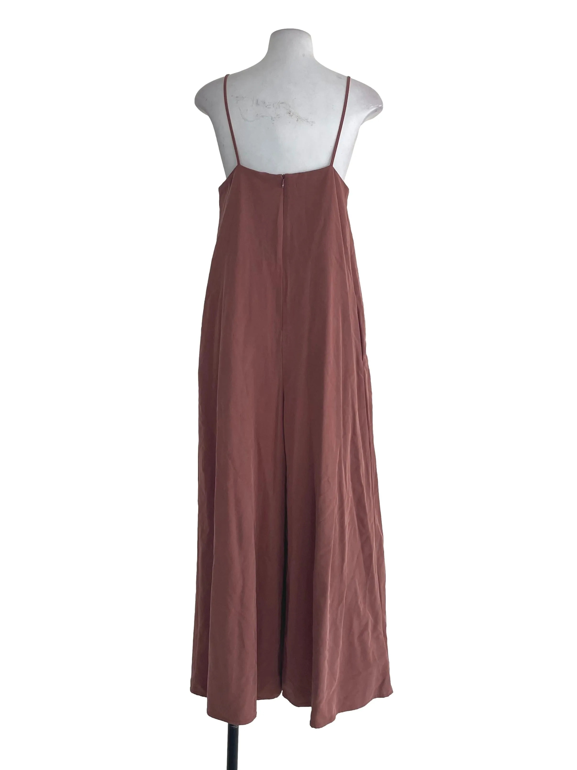 Bean Paste Brown Wide Leg Jumpsuit OSN