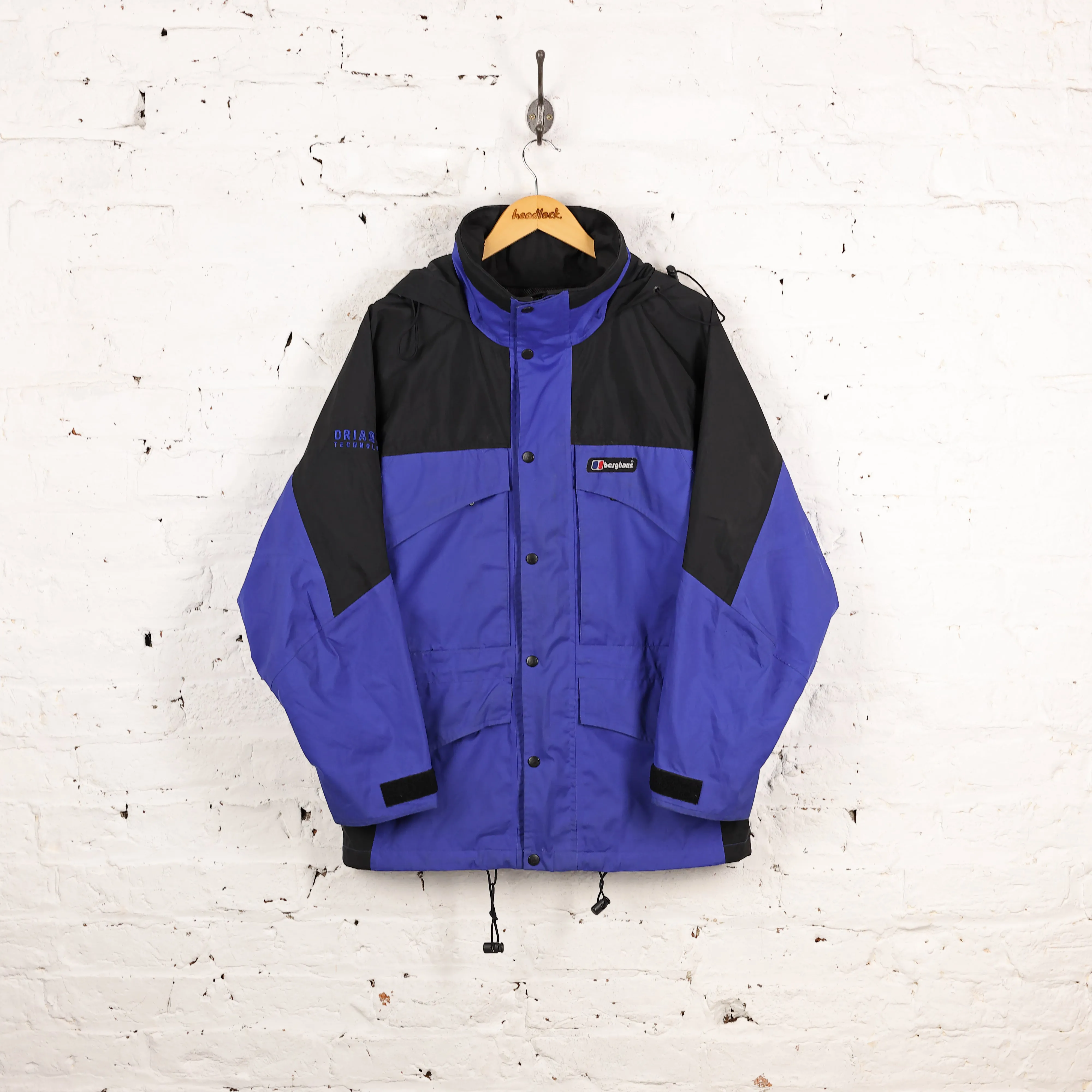 Berghaus DriAqua 90s Rain Jacket - Blue - S