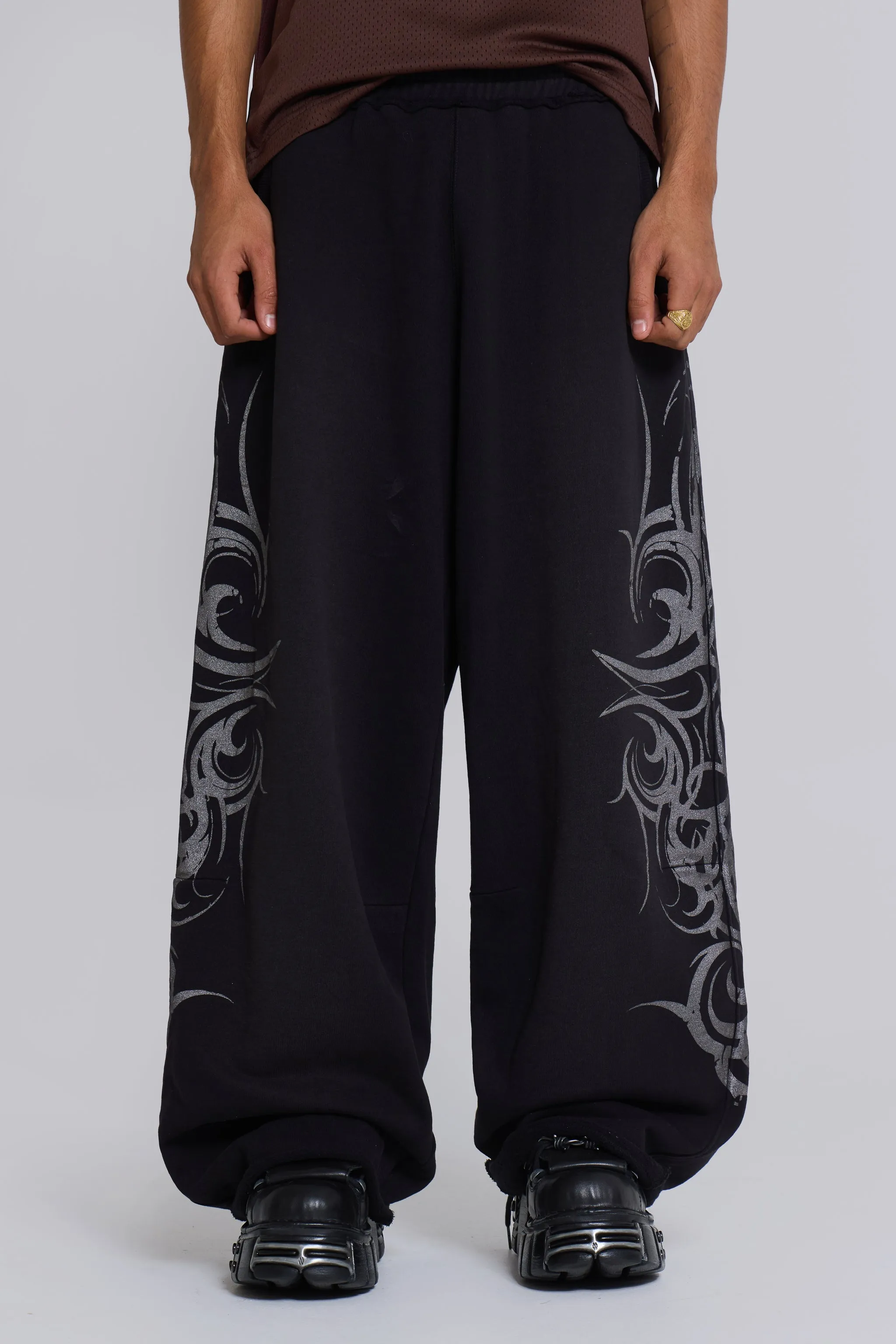 Black Baggy Blade Joggers