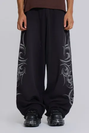 Black Baggy Blade Joggers