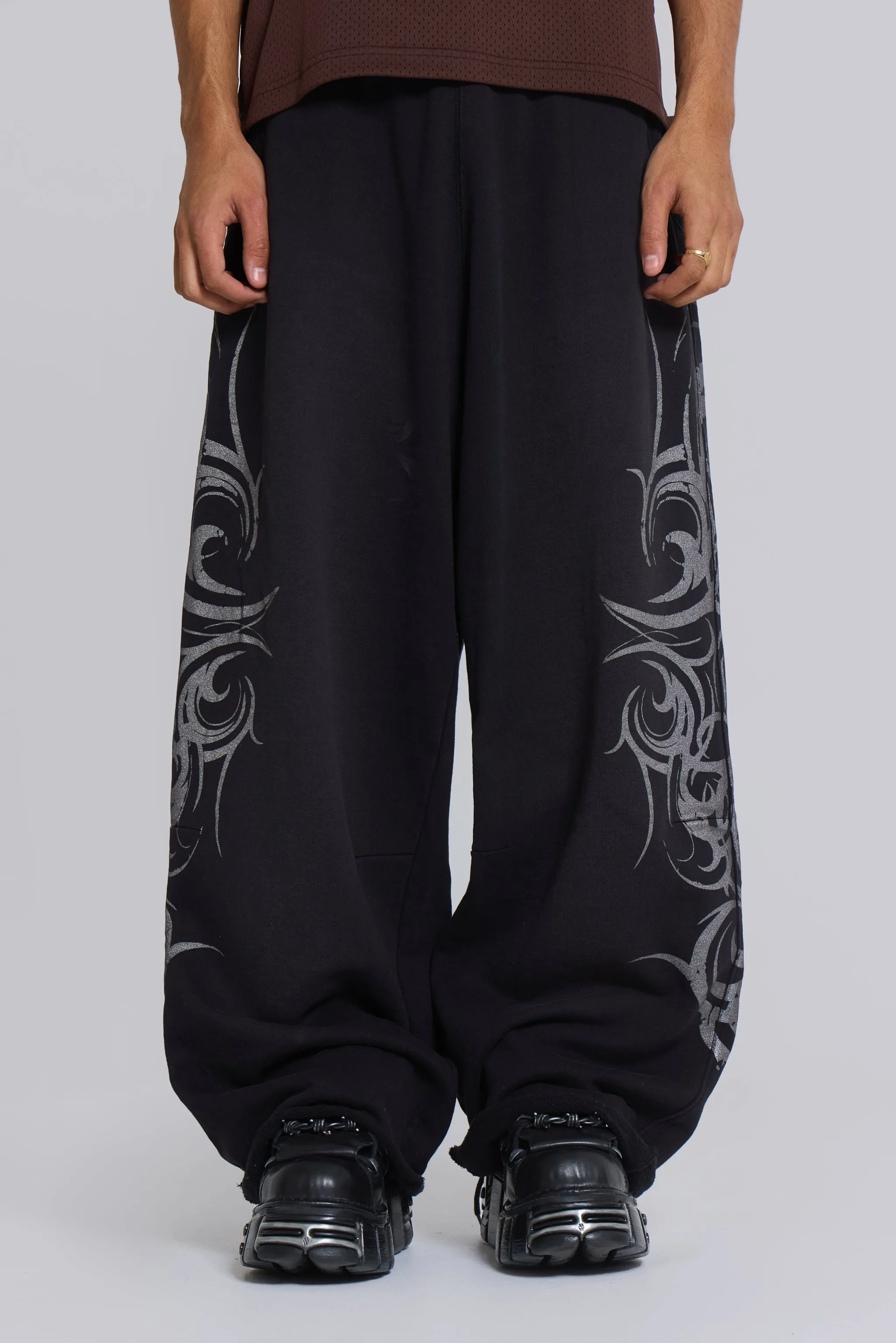 Black Baggy Blade Joggers