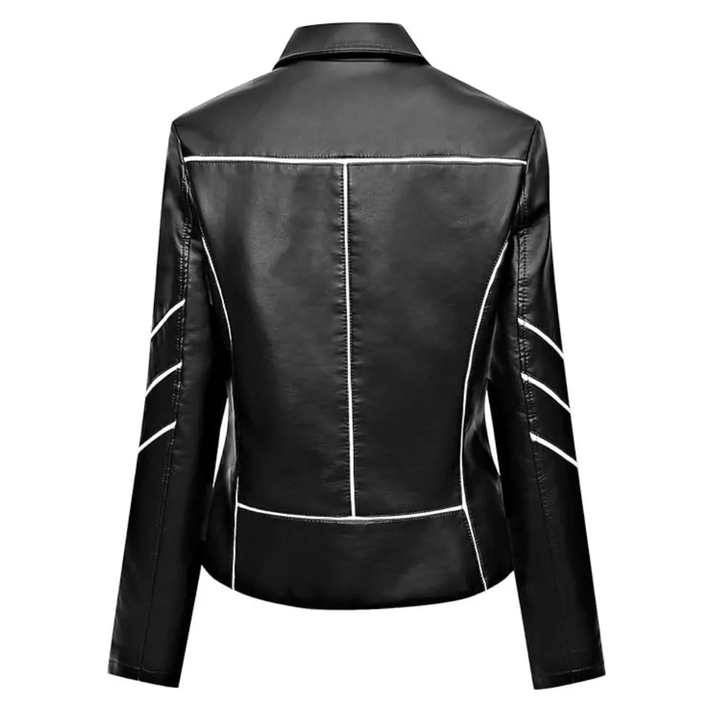 Black Café Racer with White Stripes