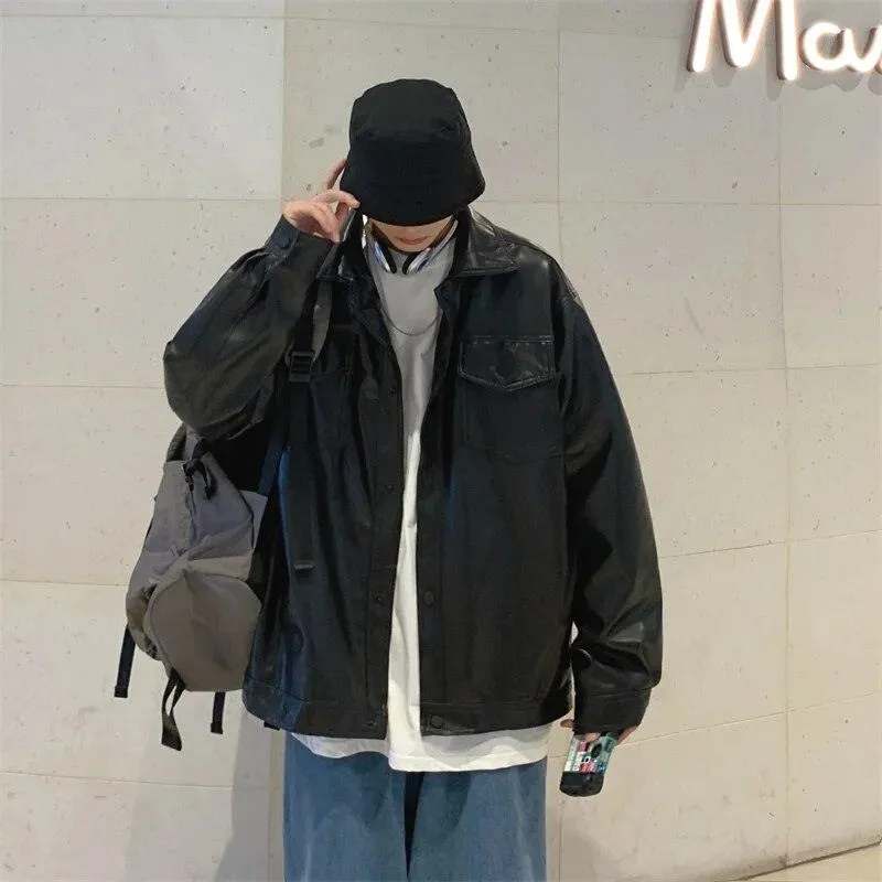Black Faux Leather Jacket