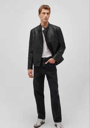 Black Faux Leather Jacket