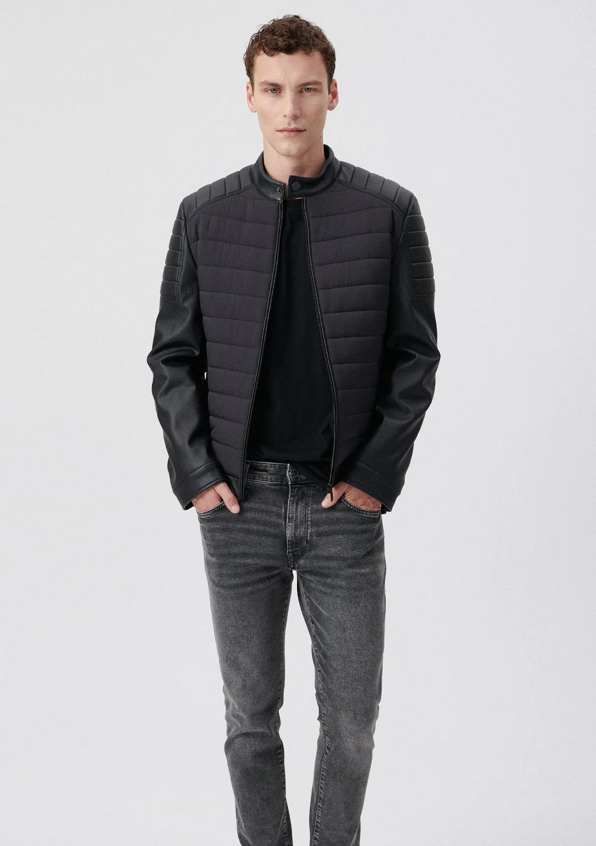 Black Faux Leather Jacket