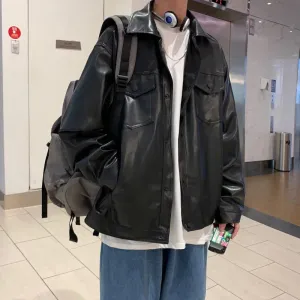 Black Faux Leather Jacket