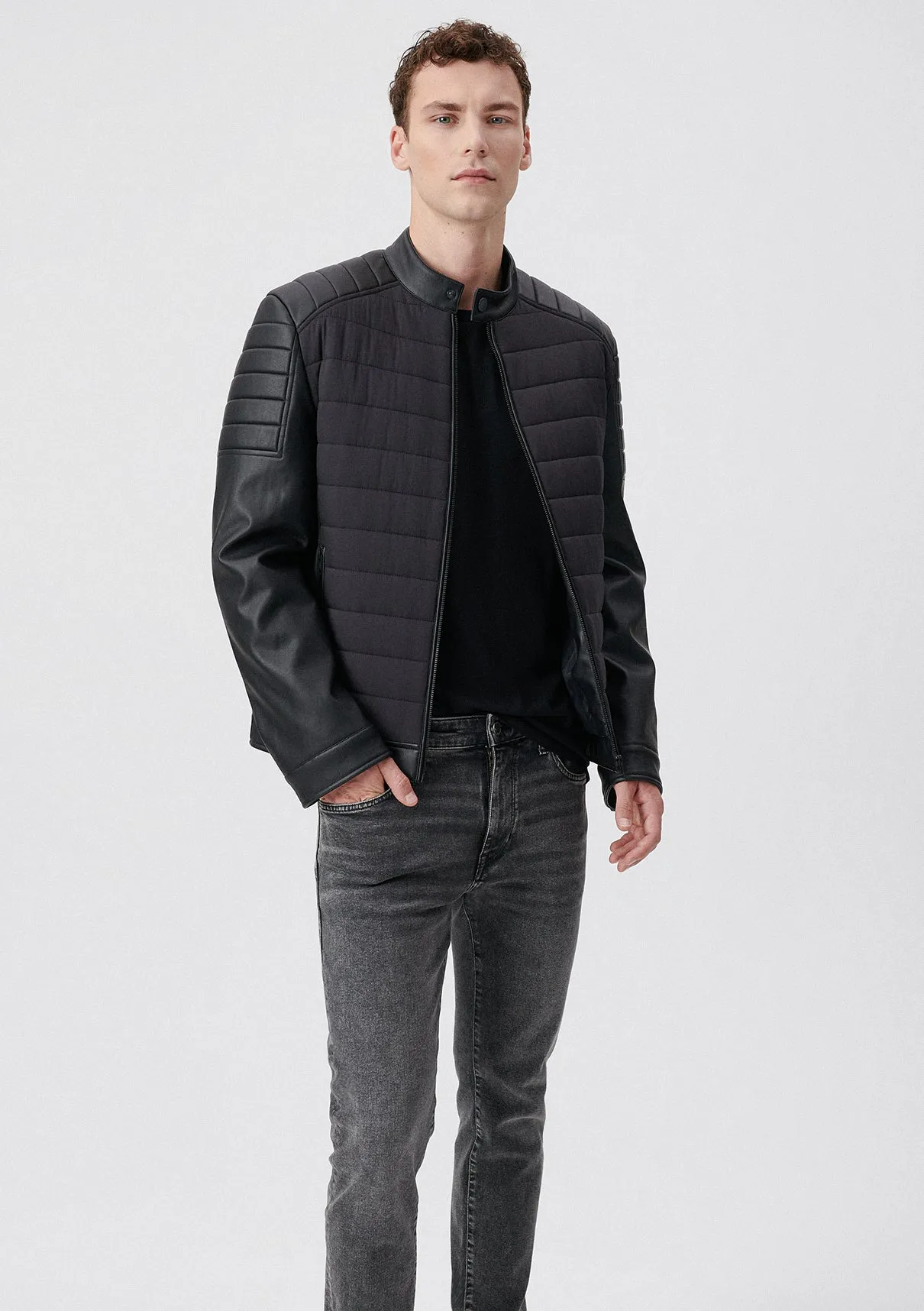 Black Faux Leather Jacket