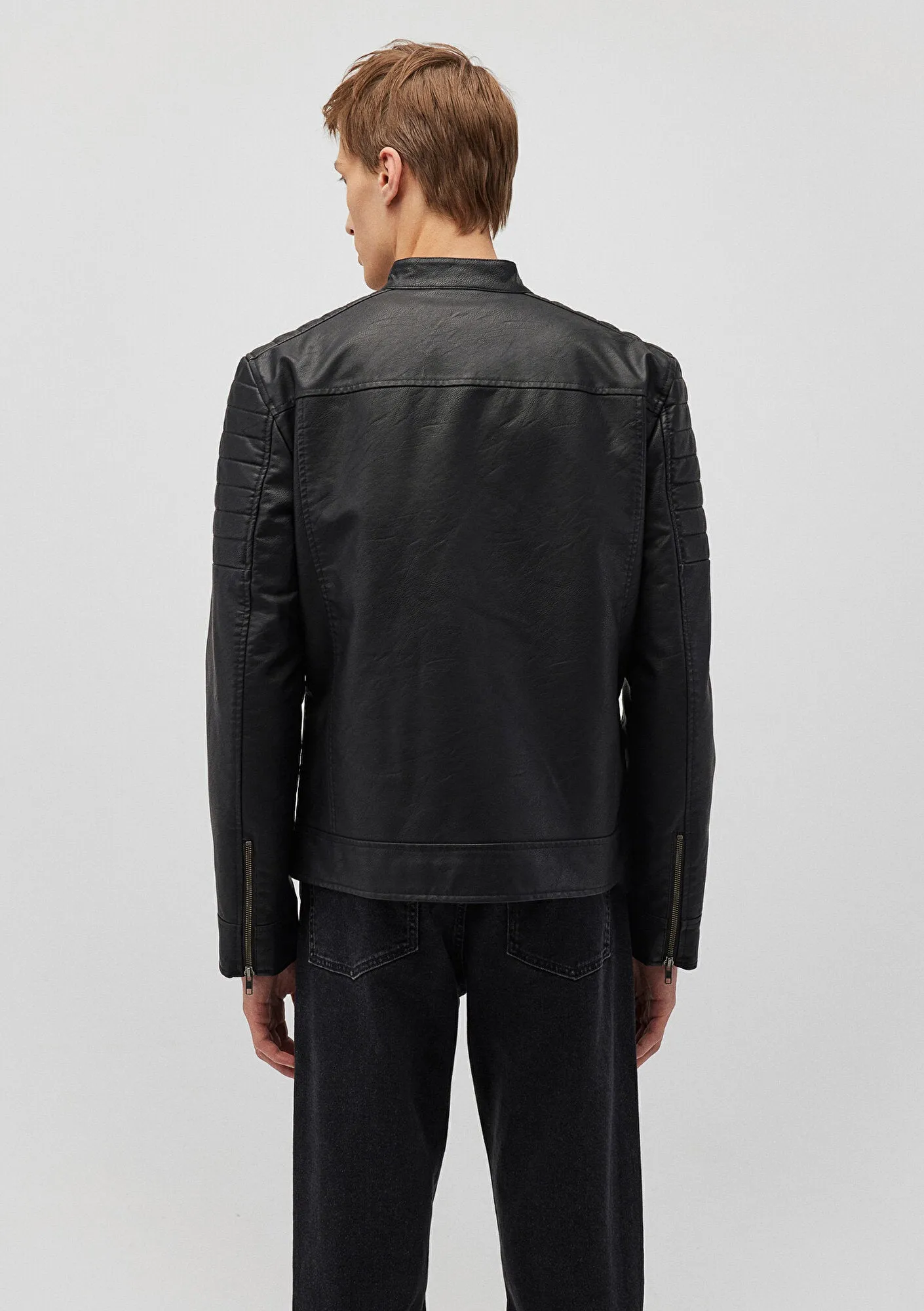 Black Faux Leather Jacket