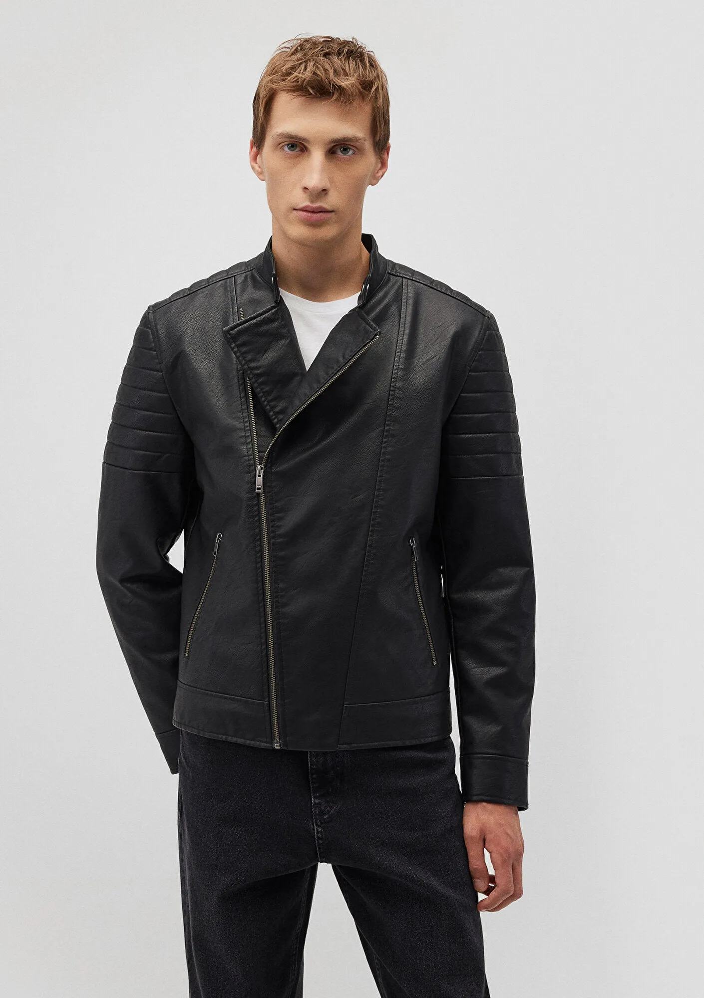 Black Faux Leather Jacket