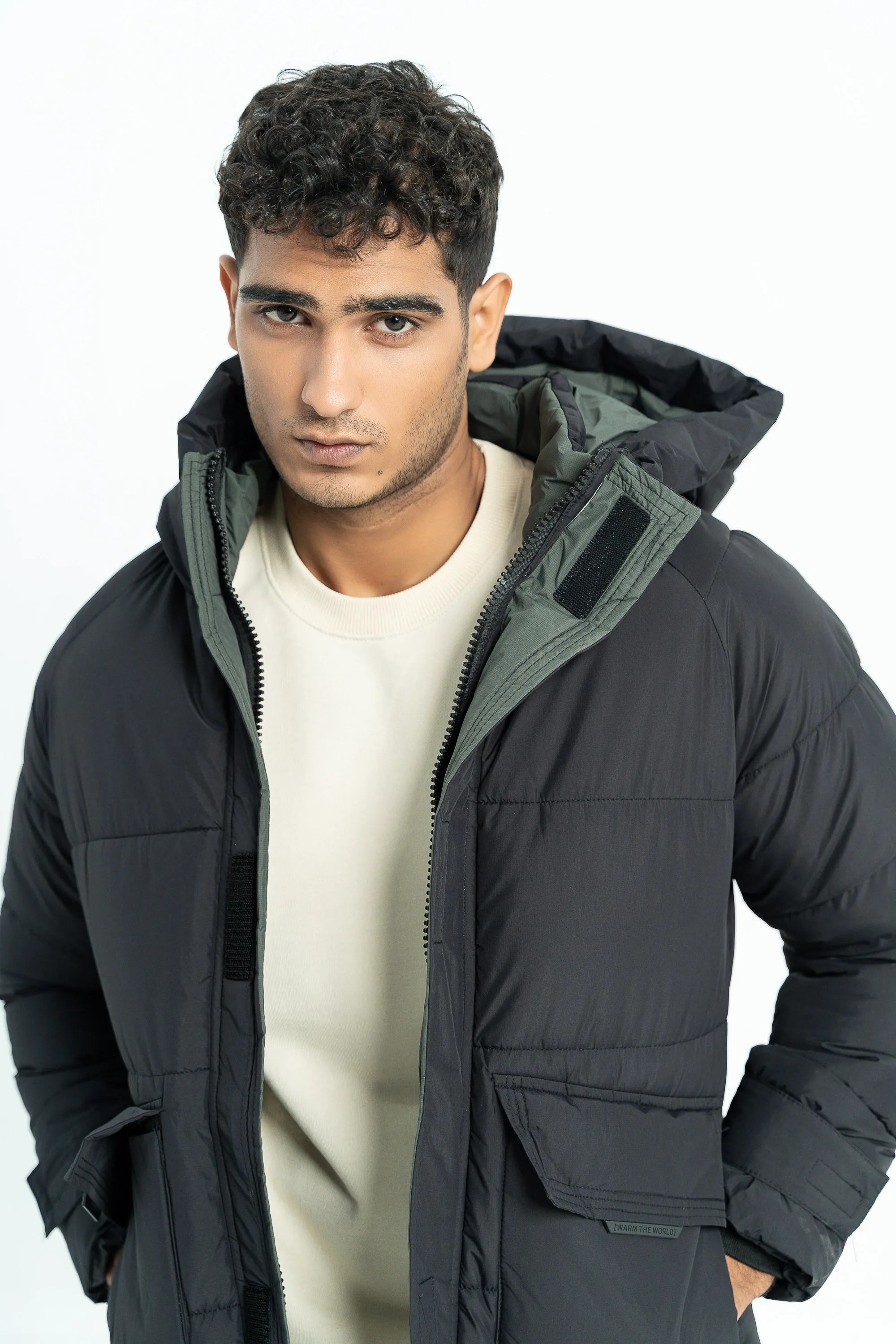 Black Gent's Bomber Jacket