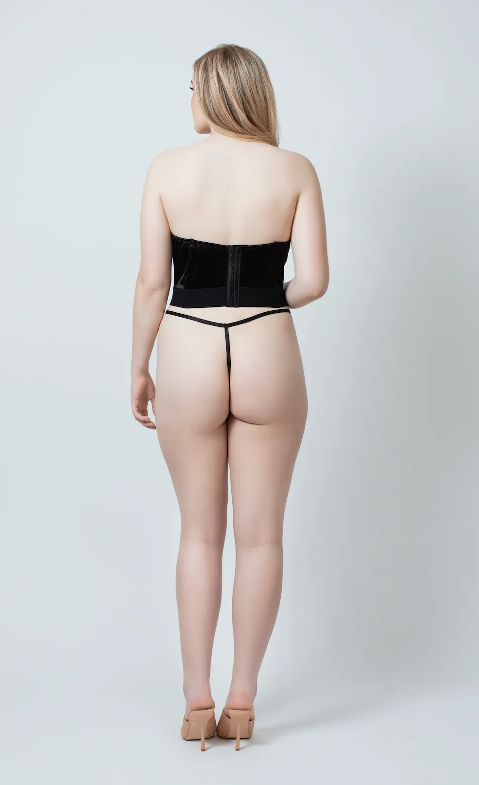 Black Lace & Satin Underwire Corset