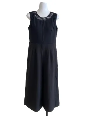 Black Neck Net Jumpsuit