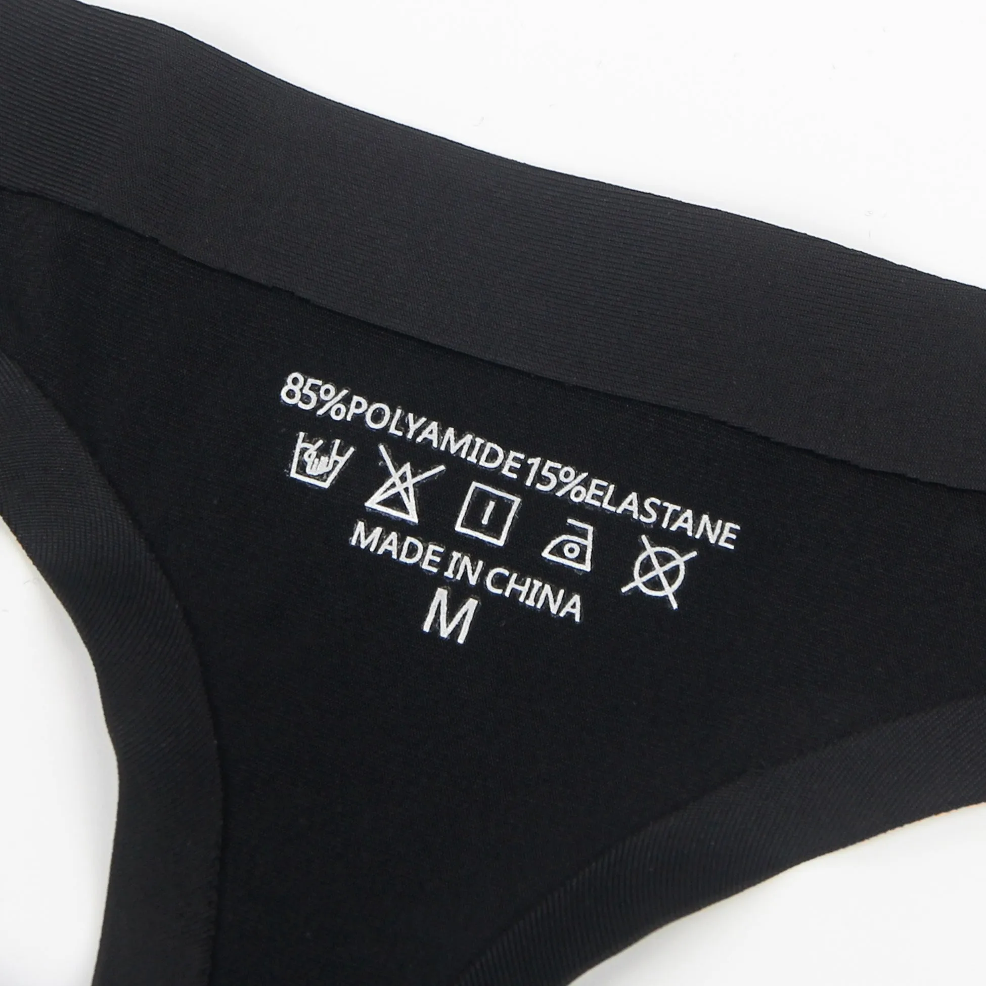 Black Seamless Ice Silk Four Layers Leak-Proof Period Thong