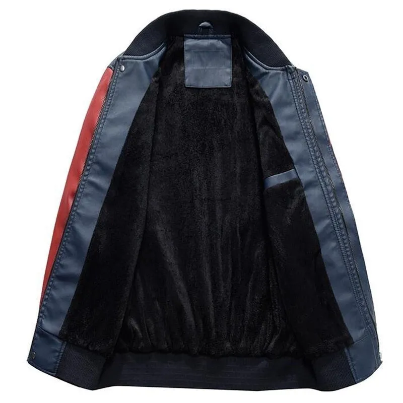 Blouson de baseball cuir homme 2023 / Baseball Jackets Men Slim Fit 2021