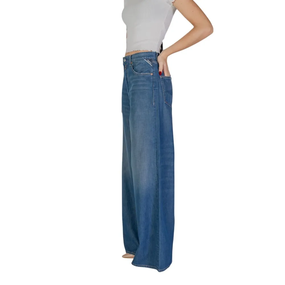 Blue Cotton Jeans & Pant