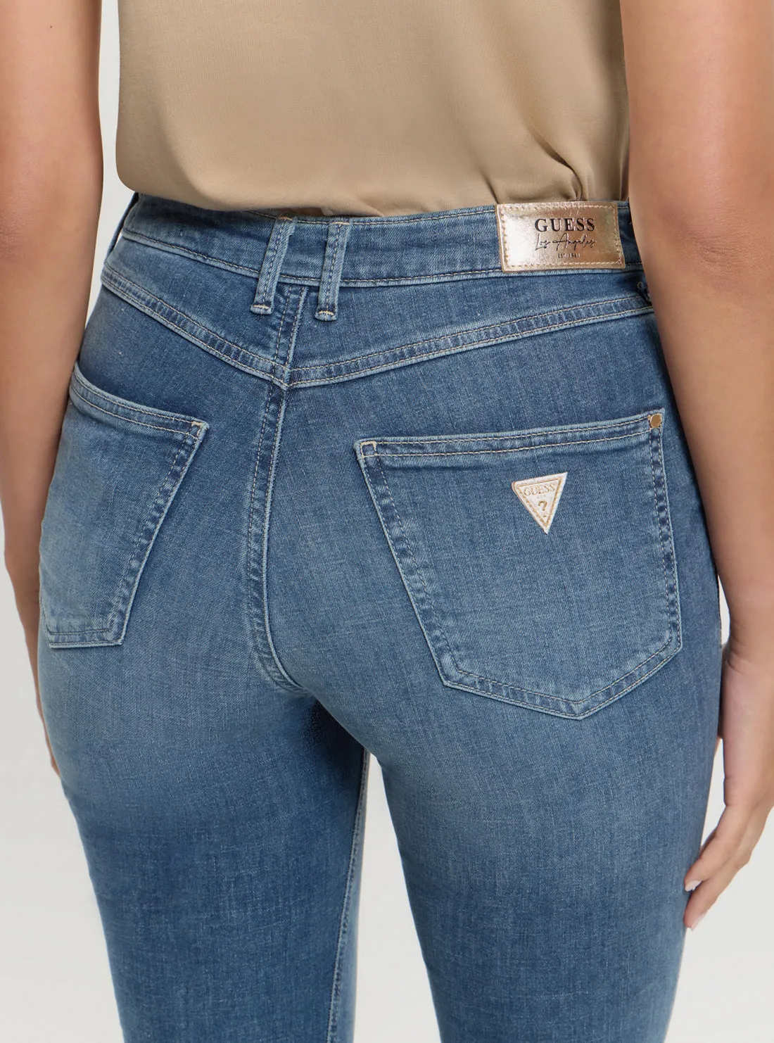 Blue Denim 1981 Skinny Jeans in Mid Wash