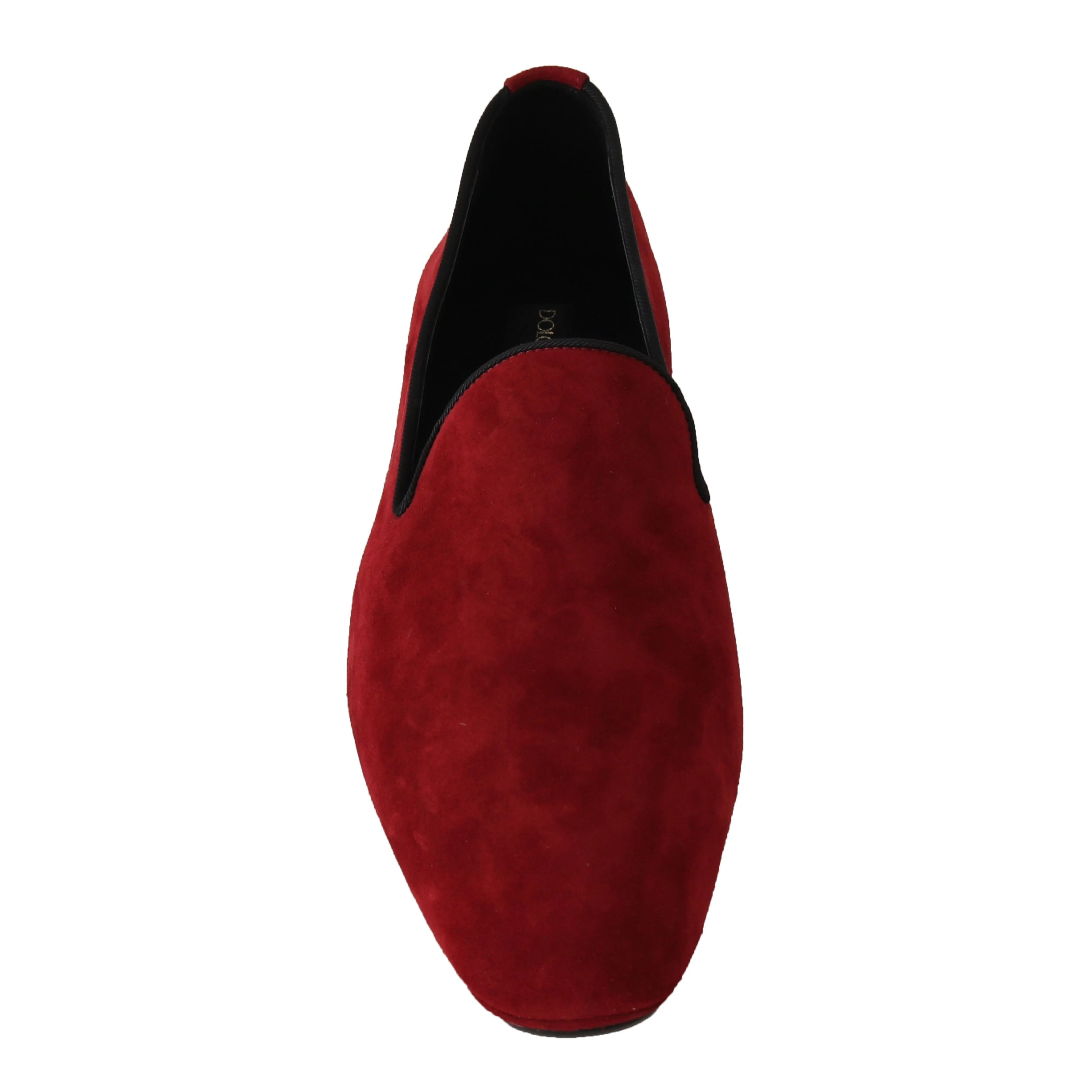 Bordeaux Suede Slides Flats Loafers