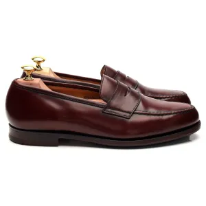 'Boston' Burgundy Leather Loafers UK 8 E