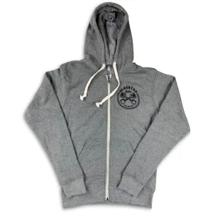 Boston Scally The Blacktop Zip-Up Hoodie - Vintage Grey